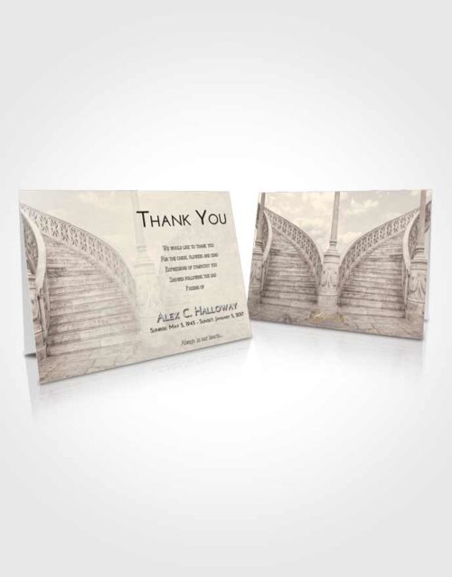 Funeral Thank You Card Template Tranquil Stairway of Love