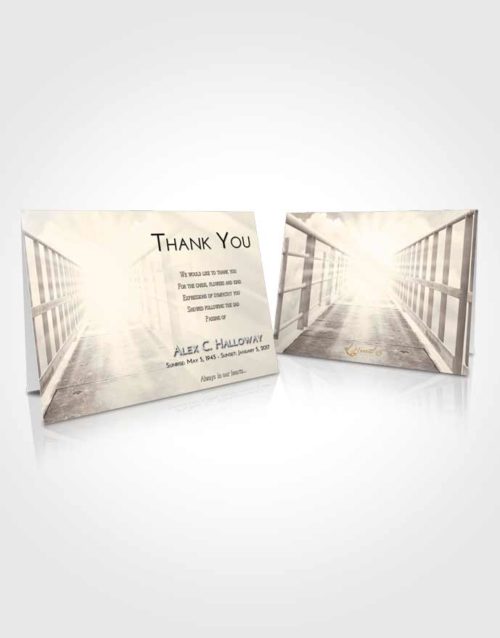 Funeral Thank You Card Template Tranquil Stairway to Faith