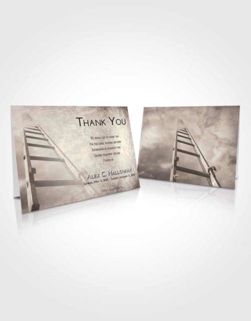 Funeral Thank You Card Template Tranquil Stairway to Forever
