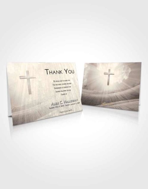 Funeral Thank You Card Template Tranquil The Cross of Life