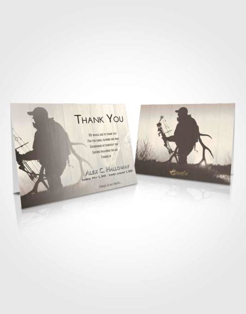 Funeral Thank You Card Template Tranquil The Hunt