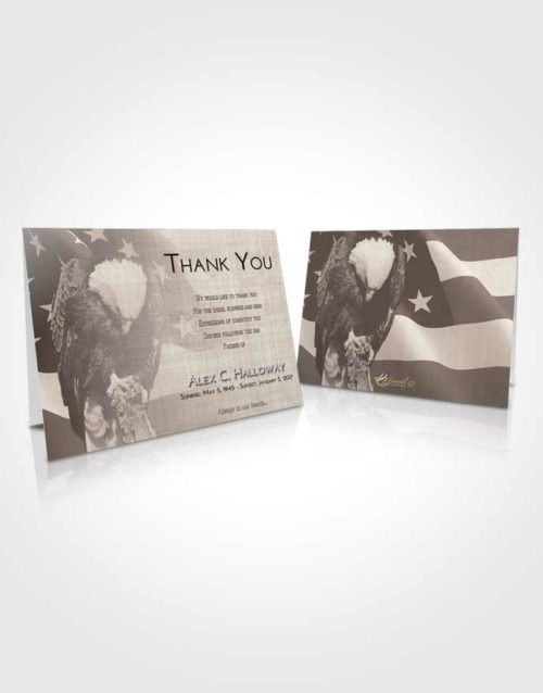 Funeral Thank You Card Template Tranquil Veterans Journey