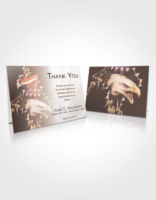 Funeral Thank You Card Template Vintage Love American Motorcycle