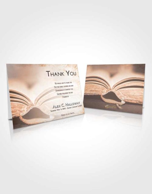Funeral Thank You Card Template Vintage Love Bible Love