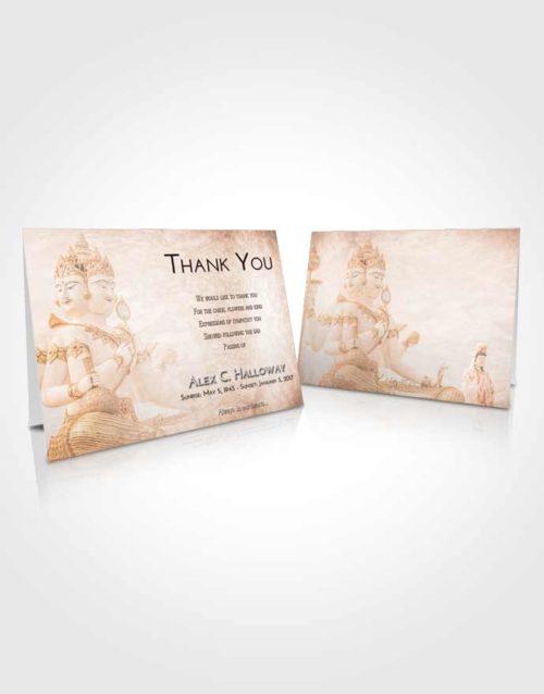 Funeral Thank You Card Template Vintage Love Brahma Desire