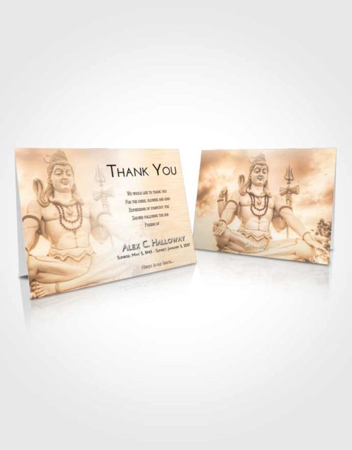Funeral Thank You Card Template Vintage Love Hindu Mystery
