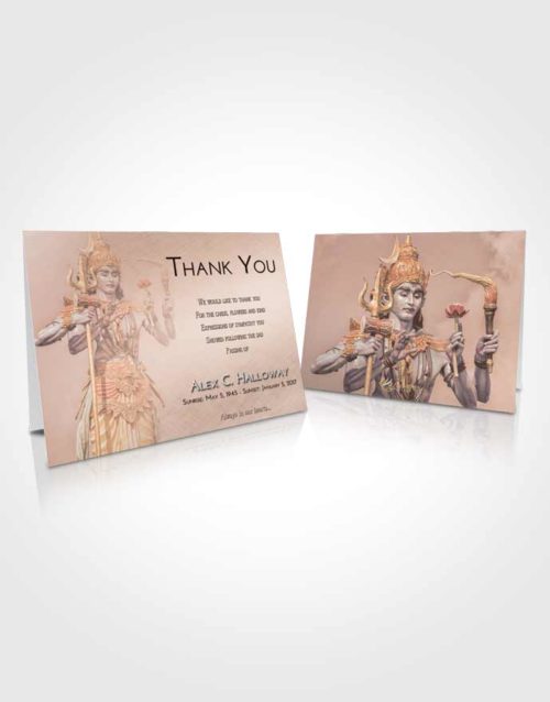 Funeral Thank You Card Template Vintage Love Shiva Desire