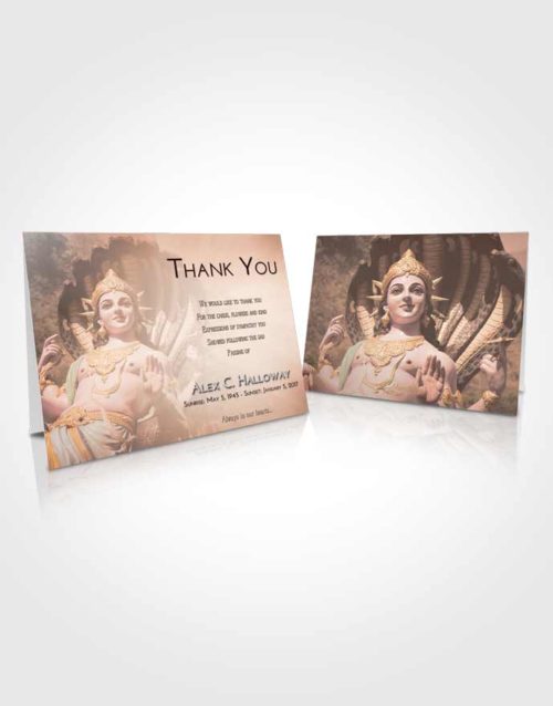 Funeral Thank You Card Template Vintage Love Vishnu Mystery