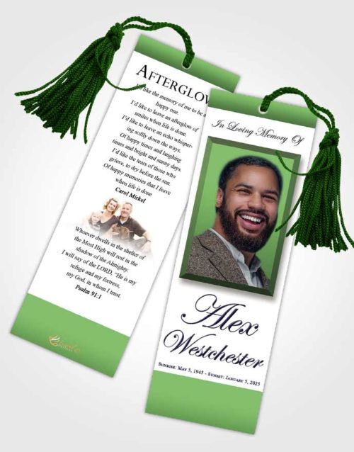 Funeral Bookmark Template Brilliant Radiance