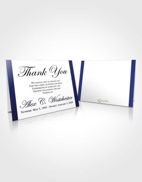 Funeral Thank You Card Template Afternoon Radiance