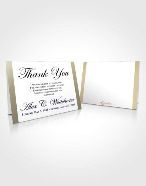 Funeral Thank You Card Template Collected Radiance