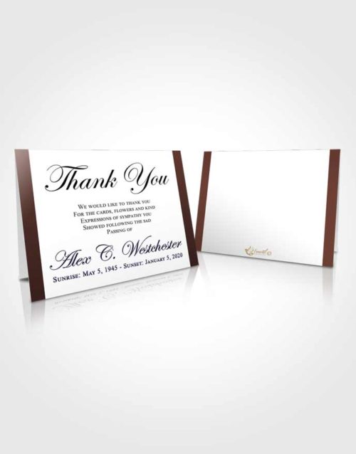 Funeral Thank You Card Template Composed Radiance