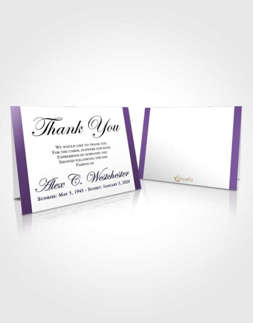 Funeral Thank You Card Template Dazzling Radiance