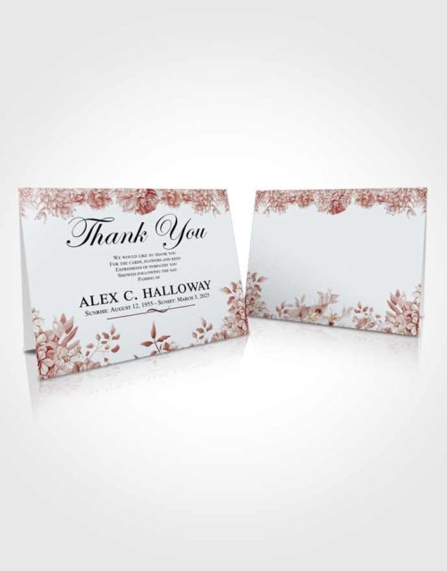 Funeral Thank You Card Template Essential Afternoon Succulents