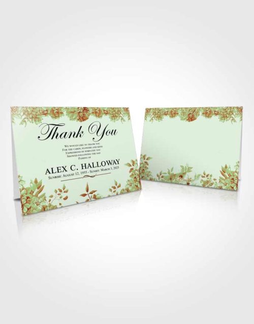 Funeral Thank You Card Template Generous Afternoon Succulents