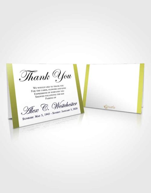 Funeral Thank You Card Template Graceful Radiance