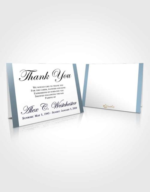 Funeral Thank You Card Template Humble Radiance