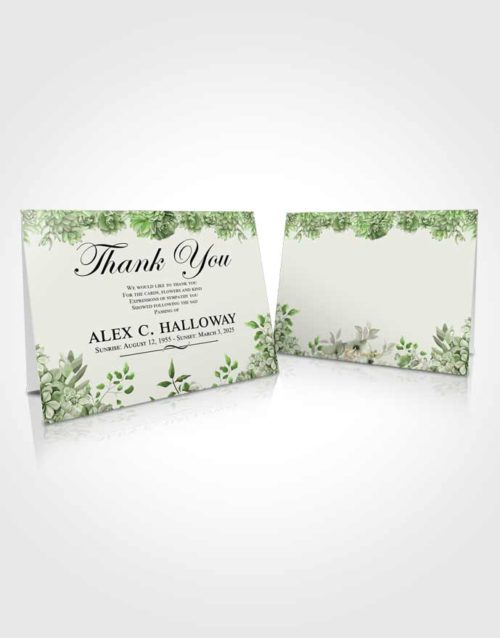 Funeral Thank You Card Template Loving Afternoon Succulents