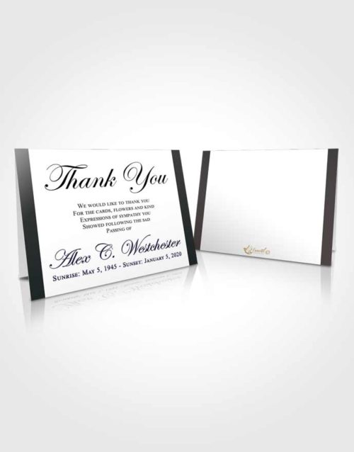 Funeral Thank You Card Template Majestic Radiance