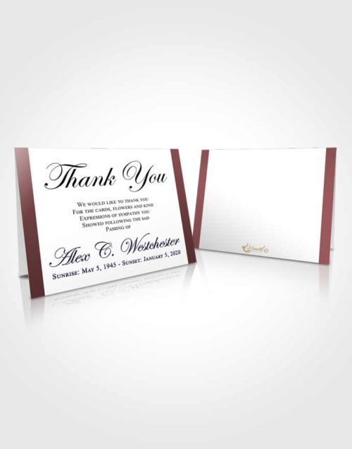 Funeral Thank You Card Template Morning Radiance