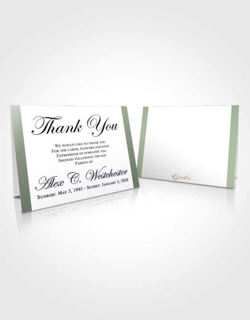 Funeral Thank You Card Template Passionate Radiance