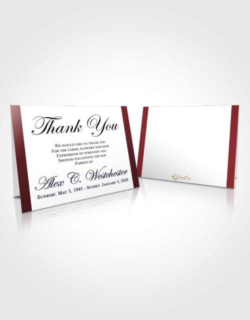 Funeral Thank You Card Template Perfect Radiance