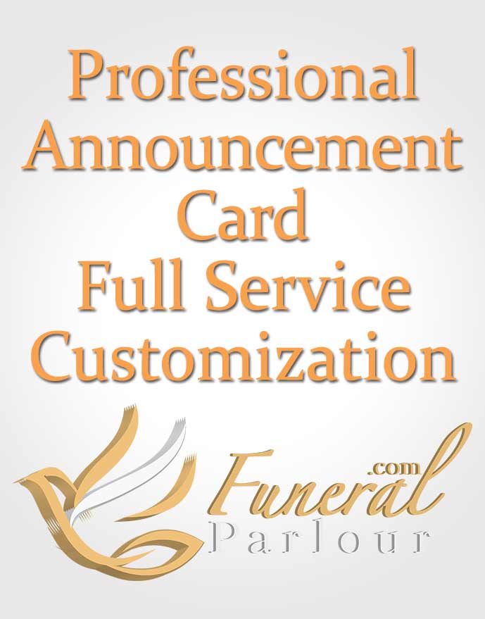 Announcement Card Full Service Customization