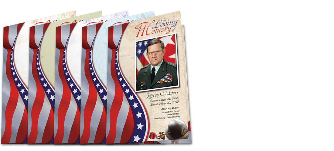 Military Honors Funeral Program Template