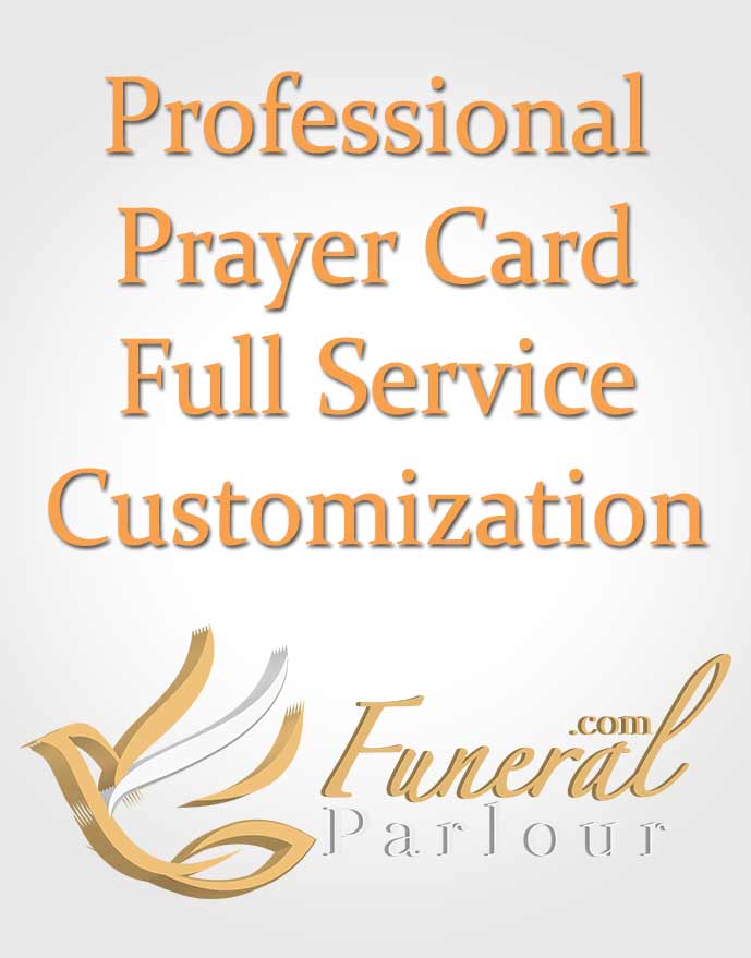 Prayer Card Full Service Customization