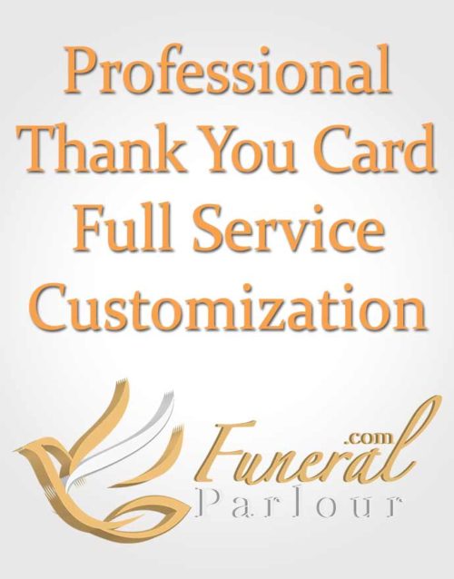 Thank You Card Full Service Customization