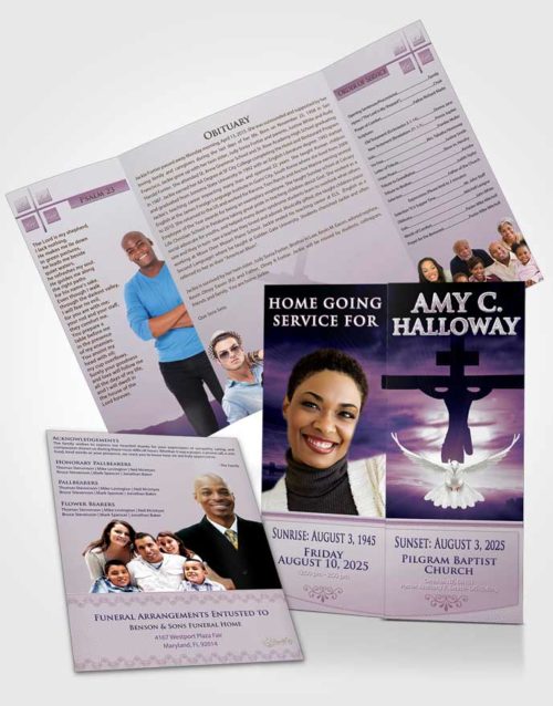 Obituary Funeral Template Gatefold Memorial Brochure The Special Moments Sacrifice