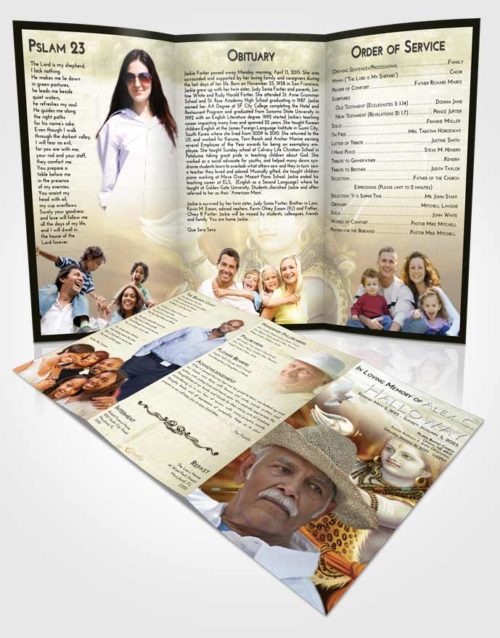 Obituary Template Trifold Brochure At Dusk Lord Shiva Excellence