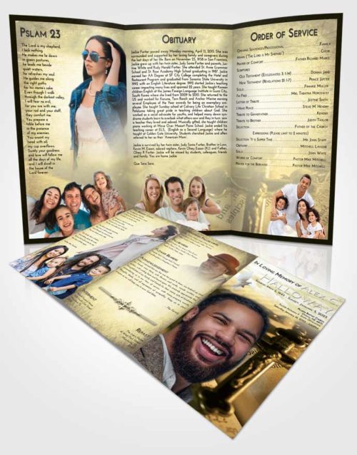 Obituary Template Trifold Brochure At Dusk Rosary Trust