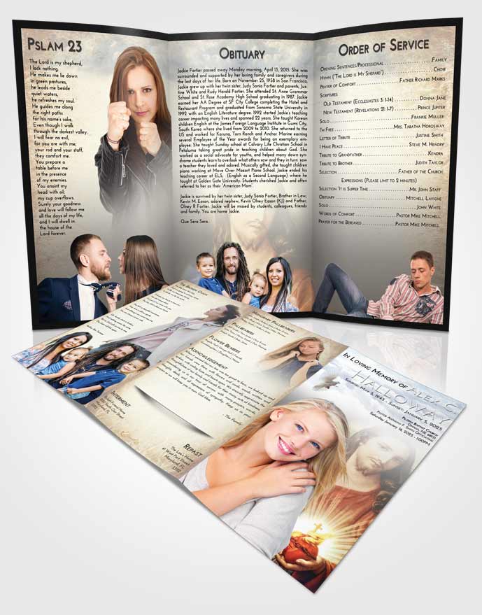 Jesus Christ Funeral Program Templates Archives • FuneralParlour