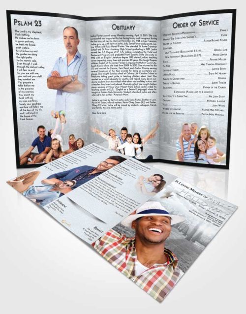 Obituary Template Trifold Brochure Freedom National Park