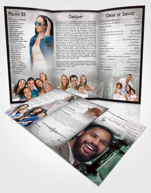 Obituary Template Trifold Brochure Morning Rosary Trust