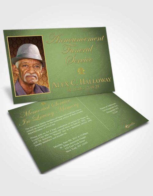 Funeral Announcement Card Template Brilliant Eagerness