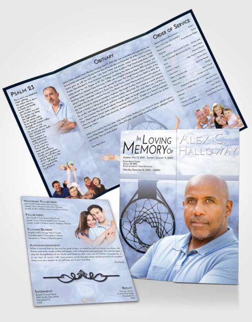 Obituary Funeral Template Gatefold Memorial Brochure Splendid In the Hoop
