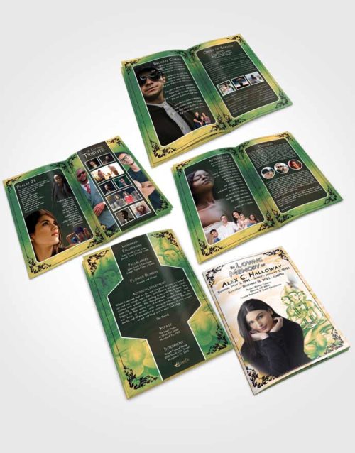 Booklet Memorial Folder Emerald Serenity Brahma Surprise