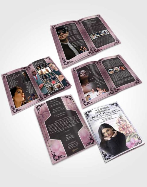 Booklet Memorial Folder Lavender Sunrise Brahma Surprise