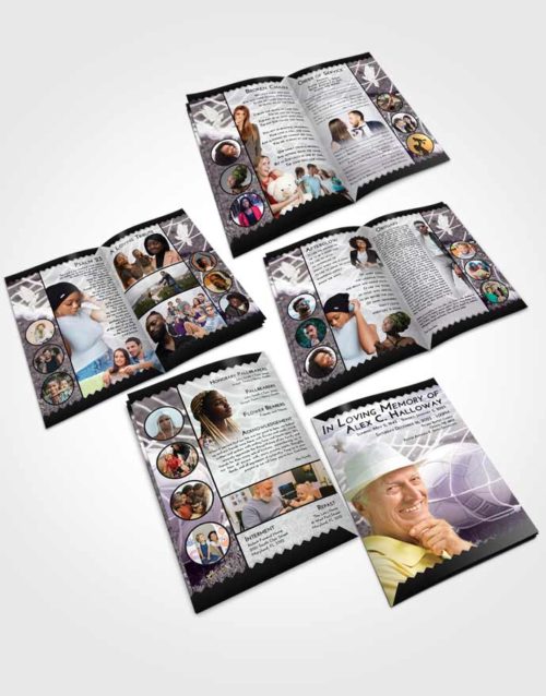 Booklet Memorial Folder Lavender Sunrise Soccer Pride