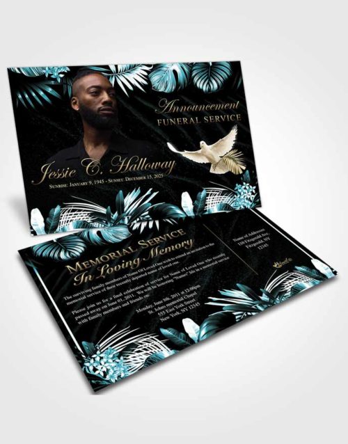 Funeral Announcement Card Template Beautiful Charm