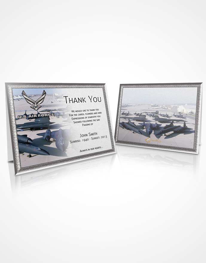 Thank You Card Air Force 02