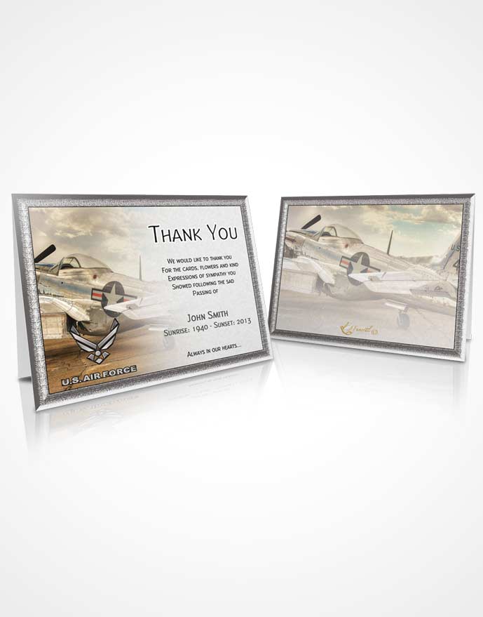 Thank You Card Air Force 03