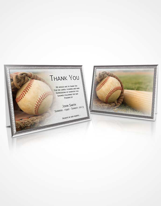 Thank You Card Baseball 01