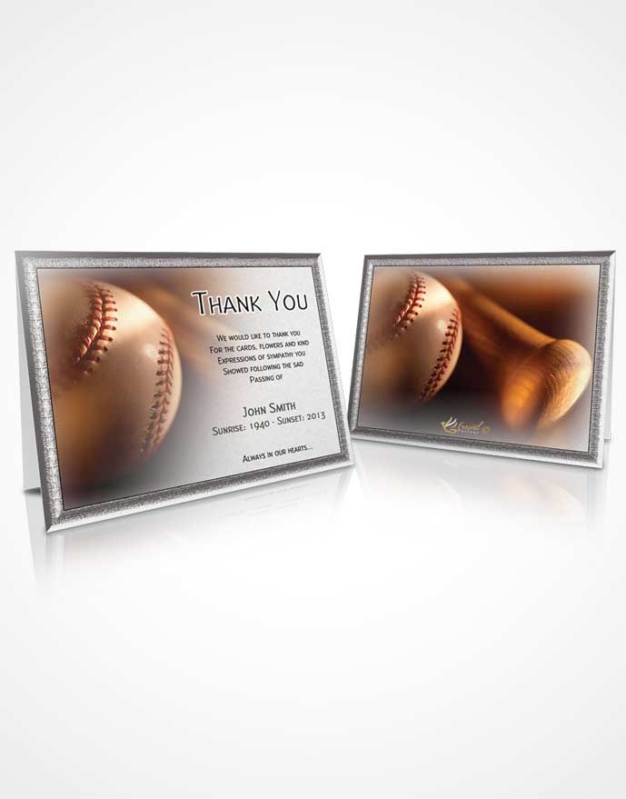Thank You Card Baseball 04