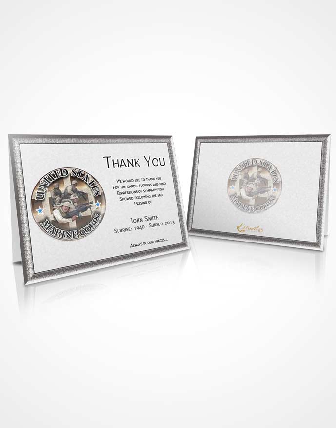 Thank You Card Marines 02