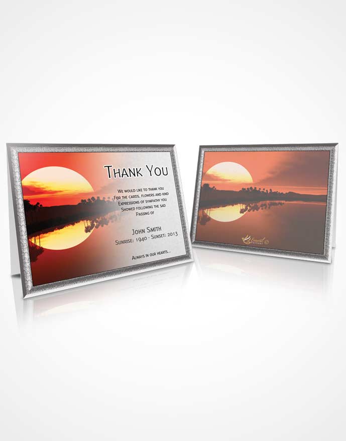 Thank You Card Sunrise Sunset 11