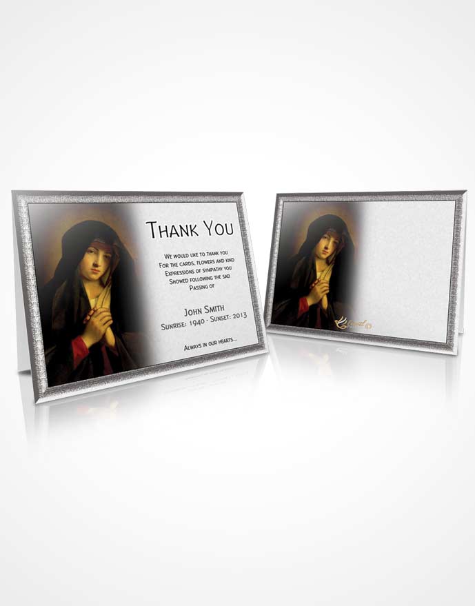 Thank You Card Virgin Mary 03