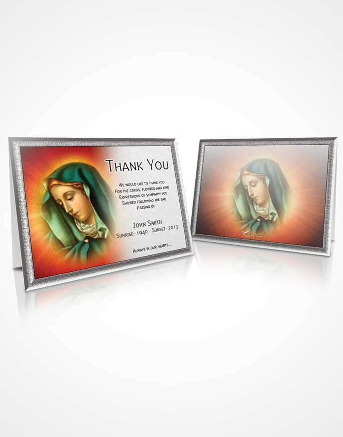 Thank You Card Virgin Mary 08